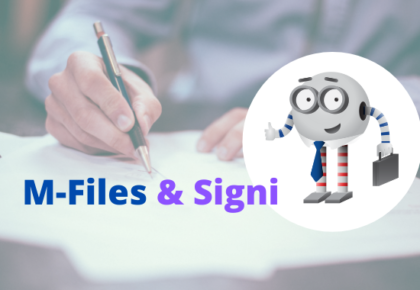 M-Files nyní umožňují elektronický podpis dokumentů