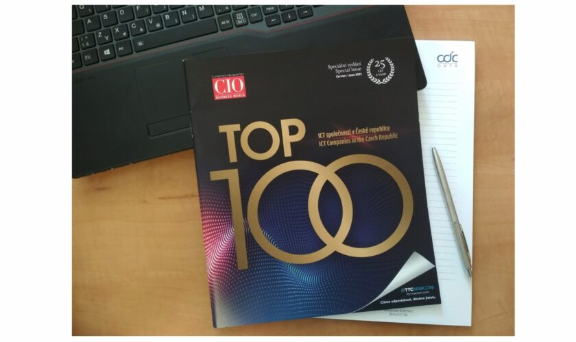 CDC Data součástí žebříku TOP 100 ICT společností v ČR pro rok 2021