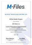CDC Data M Files Authorized Reseller Certificate 2023