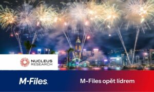 Společnost M-Files opět jmenována lídrem v Nucleus Research Value Matrix