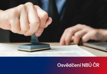 Osvědčení od NBÚ ČR – stupeň důvěrné